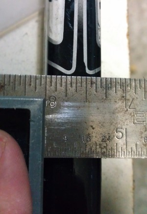 Measuring the tapered shaft section