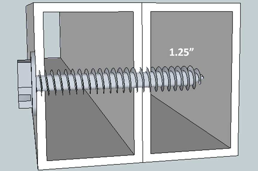 1.25 inch screw in composite stick