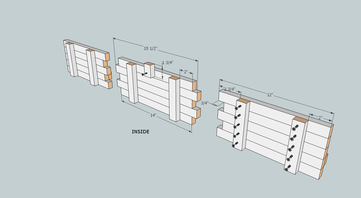 Drawer components inside