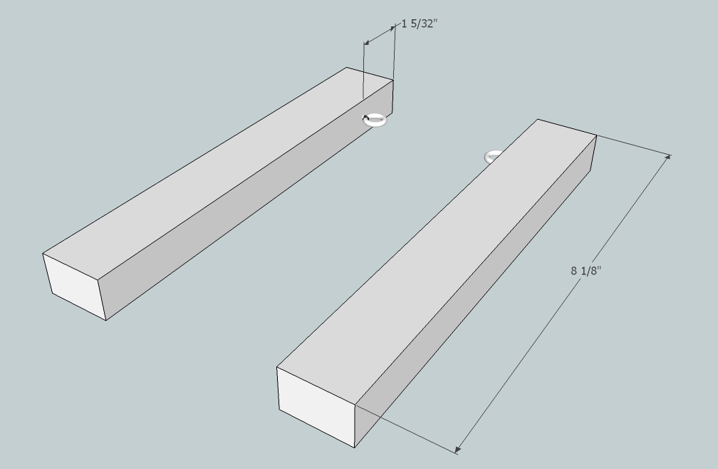 Attachment pieces with eyelets